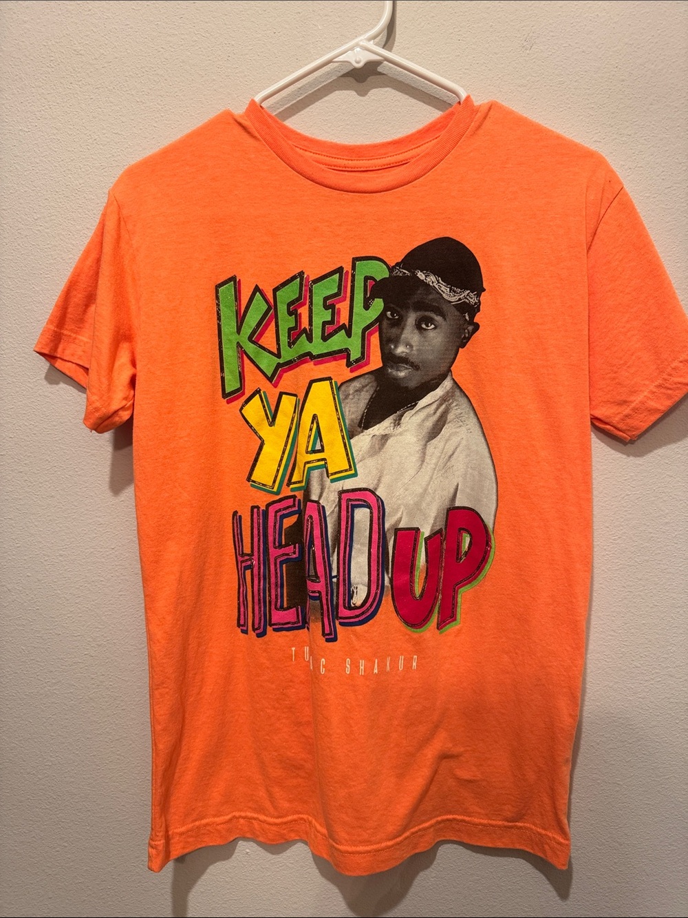 Keep Ya Head Up Graphic Tee - Orange Kids Short Sleeve